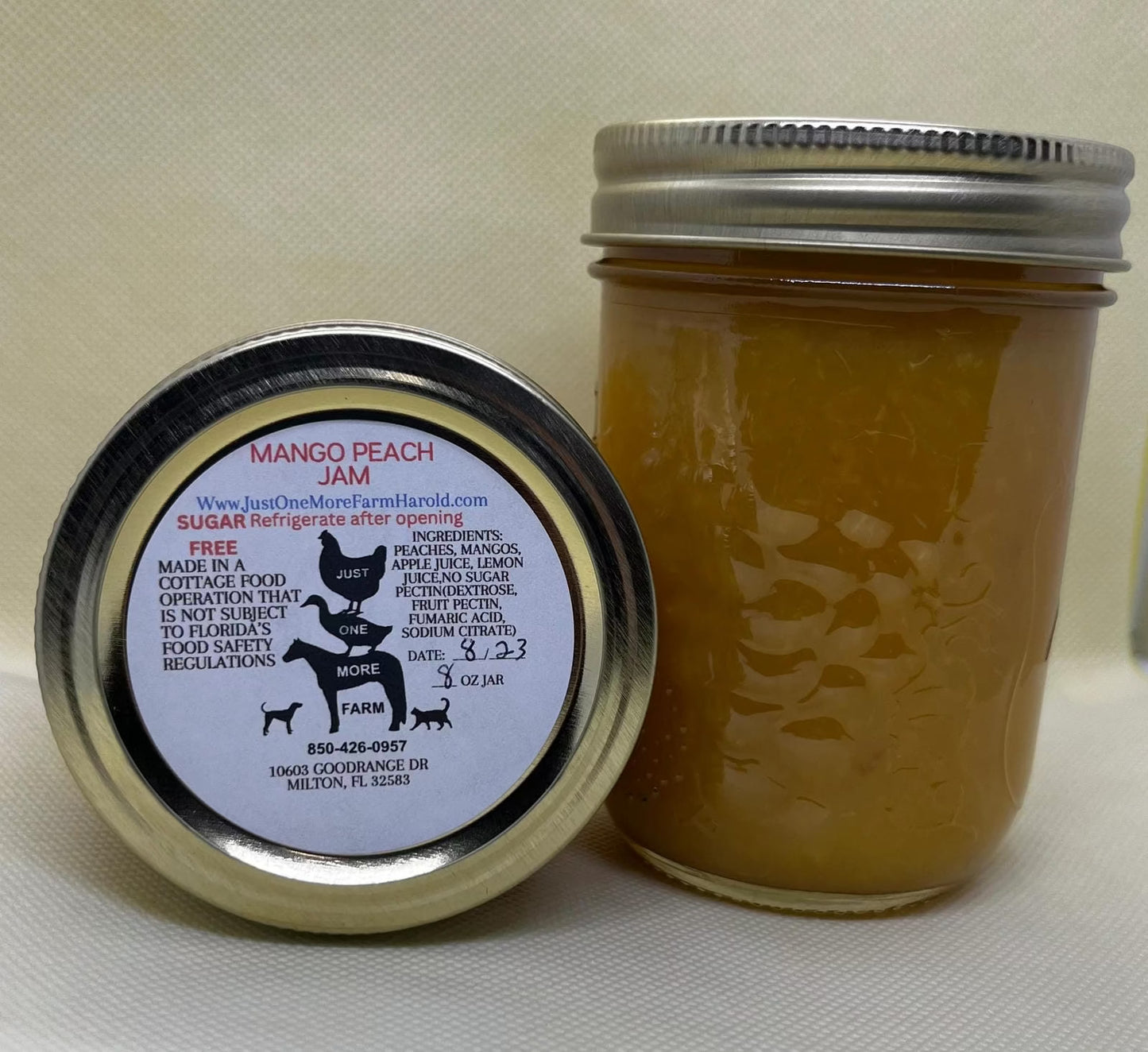 Mango Peach Jam SUGAR FREE